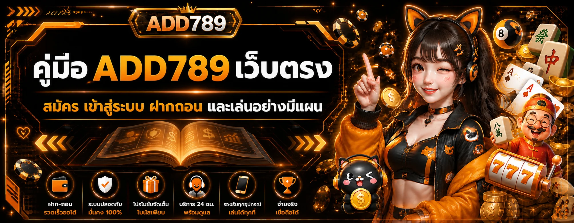 ADD789 คู่มือเว็บตรง สมัคร เข้าใช้ ฝากถอนอย่างปลอดภัย